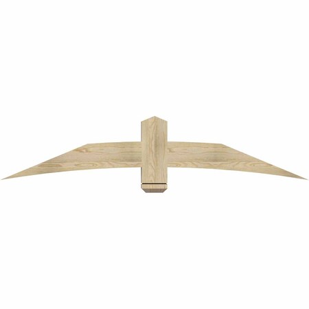 Ekena Millwork Bellingham Rough Sawn Timber Gable Bracket, Douglas Fir, 72"W x 15"H x 4"D x 6"F, 5/12 Pitch GBW072X15X0406BEL00RDF